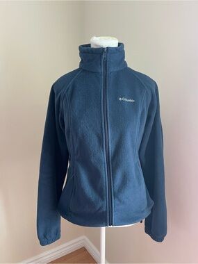 Columbia Women's Dark Blue Full-Zip Fleece Jacket